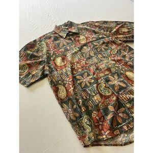 Men's The Territory Ahead VTG Hawaiian Cotton Floral AOP Button Up M